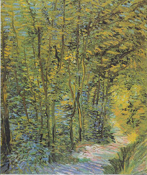 Vincent Van Gogh Forest-way china oil painting image